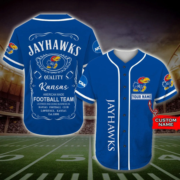 Personalized Kansas Jayhawks Jack Daniel's All Over Print 3D - Inspire  Uplift