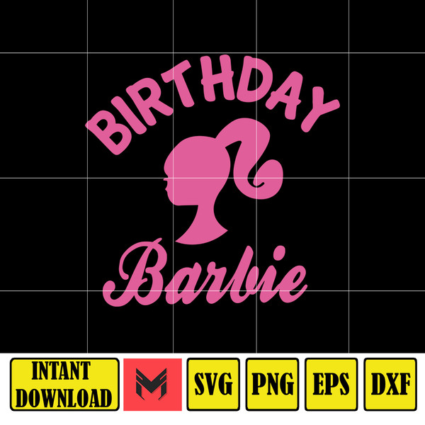 Barbie Svg , Come on Barbie lets go party, Pink doll Svg, Girl Svg, Sticker Clipart, Svg Files for Cricut , SVG, Instant Download (1).jpg