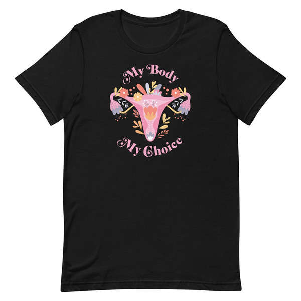 Pretty Colorful Flower Uterus  My Body My Choice Shirt  Don't Tread On Me Uterus t-shirt  Pro Choice Shirt  Abortion Rights T Shirt - 2.jpg