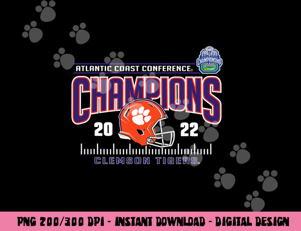 Clemson Tigers ACC Champs 2022 Football Helmet Orange png, sublimation copy.jpg