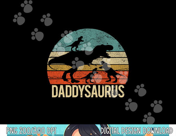 Daddy Dinosaur Daddysaurus 3 three Kids xmas christmas Gift png, sublimation copy.jpg