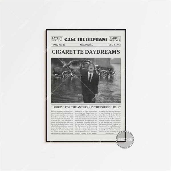 Cigarette Daydreams Lyrics Gifts & Merchandise for Sale