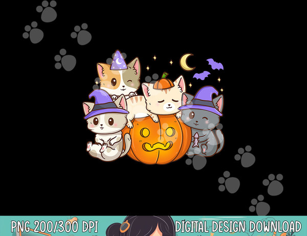 anime halloween cat