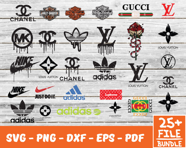 LOGO Fashion brand BUNLDE: Louis Vuitton svg, Chanel svg, Bu - Inspire  Uplift