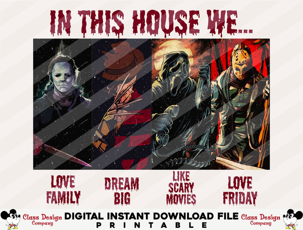 Horror Characters PNG, Horror Friends Png, Horror Halloween, Halloween Png, Friends Character Horror, Horror Movie Sublimation Png - 3.jpg