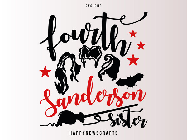 Fourth Sanderson Sister, Smell Children SVG, Hocus Pocus SVG, Funny Halloween Witch Spooky Svg for Shirts, Clipart Instant Download - 1.jpg