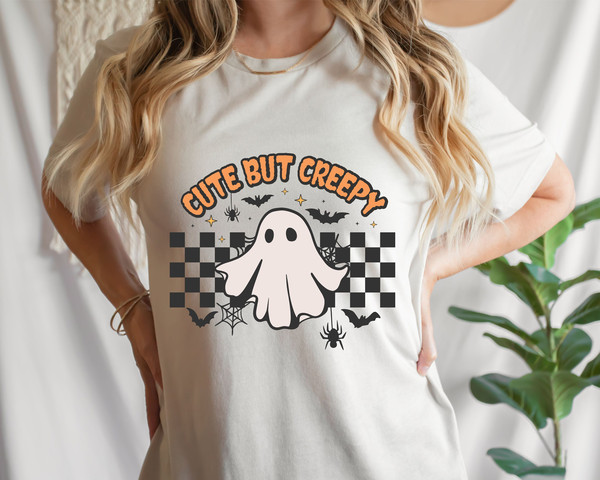 Cute But Creepy PNG, Halloween PNG file, Halloween Sublimation, Halloween PNG For Women Shirt, Sublimation Design, png for shirt, Ghost Png - 1.jpg