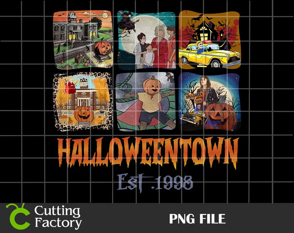 Halloween Town Est 1993 PNG, Halloween Town Png Sublimation, Halloweentown University File, Sublimation Design, Vintage Halloween, Png File - 1.jpg