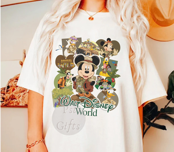 Retro Disney Animal Kingdom Mickey and Friends Comfort Colors, Disney Wild Shirt, Vintage Safari Mode Shirt, Hakuna Matata, Mickey Safari - 1.jpg