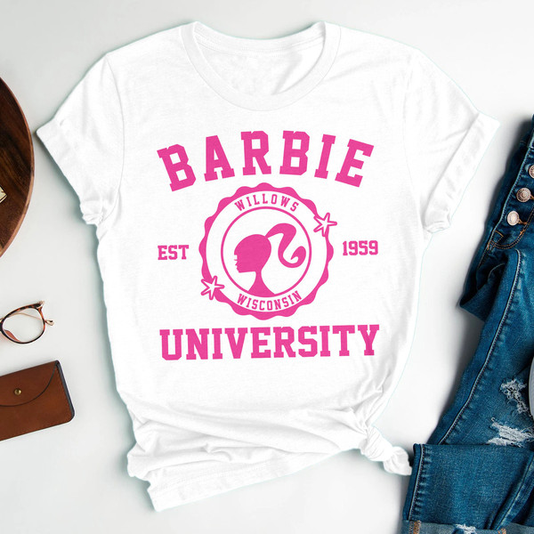 Doll Baby Girl Shirt, Doll University Shirt, Come On Let's Go Party T-Shirt, Funny Pink Girls Matching Shirt, Birthday Crew Women Tee Gif - 1.jpg