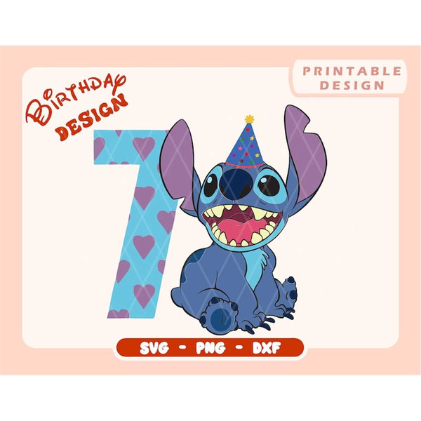 Disney Lilo & Stitch Birthday Girl png - Inspire Uplift