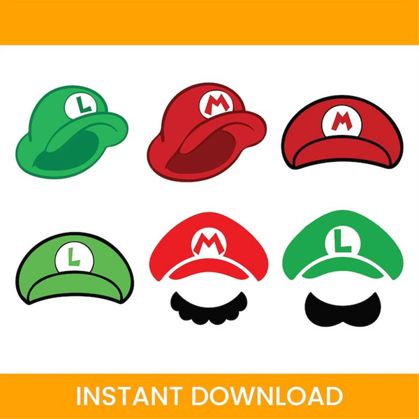 mario hat m logo