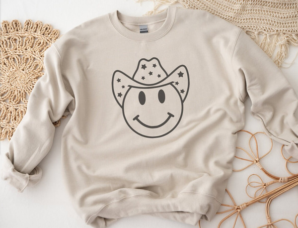 Star Print Hat Smiley Face SVG PNG DXF Disco Cowboy Smiley Cow Print Cowboy Hat - 4.jpg