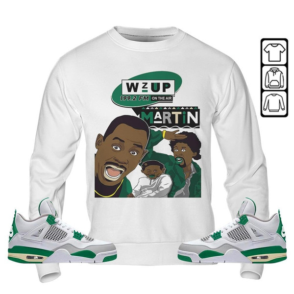 Martin Tv 90s Melanin Got Em 1 Unisex Sneaker Shirt Match Retro Pine Green 4s Tee, Jordan 4 Pine Green T-Shirt, Hoodie, Sweatshirt - 5.jpg