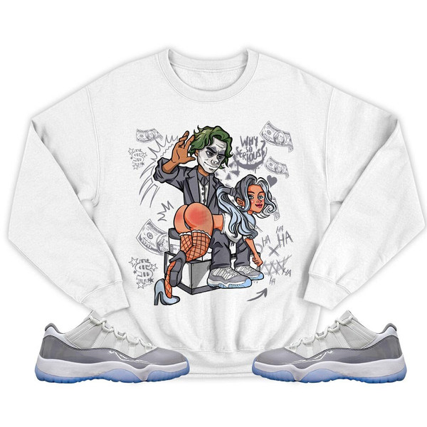 Slap Harley Unisex Sneaker Shirt Match Cement Grey 11s Tee, Jordan 11 Low Cement Grey T-Shirt, Hoodie, Sweatshirt - 5.jpg