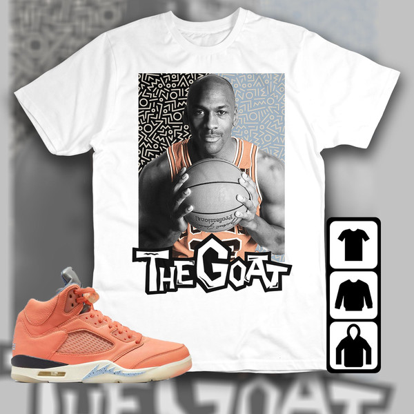 Jordan 5 DJ Khaled Crimson Bliss Unisex T-Shirt, Tee, Sweatshirt, Hoodie, THE GOAT Doodle, Shirt To Match Sneaker - 2.jpg