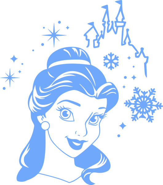 disney princess christmas clipart