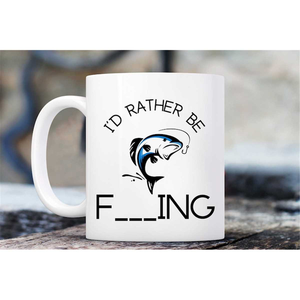 Fishing Gift, I'd Rather Be Fishing Mug, Fish Gifts, Fish Mu - Inspire  Uplift