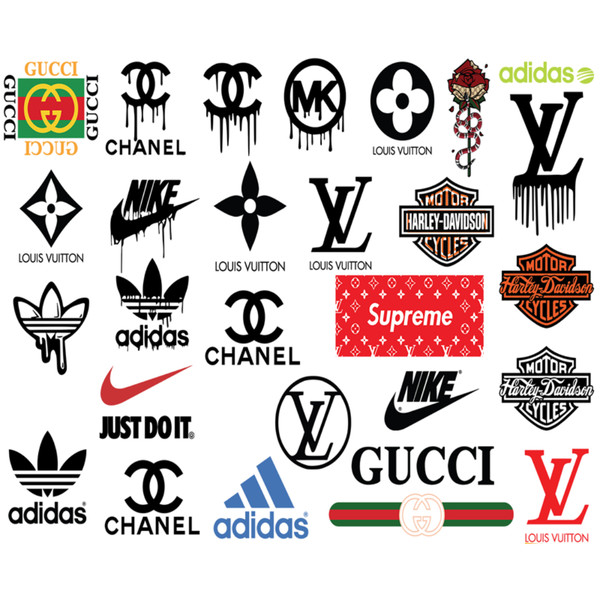 Brand Logo Svg- Brand Logo - Chanel svg - Versace svg - Dior svg - D&G logo  svg - Louis Vuitton svg - Sport Logo Svg - Gucci Svg - Hermes Svg