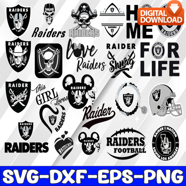 Las Vegas Raiders logo, bundle logo, NFL teams, Football Tea - Inspire  Uplift