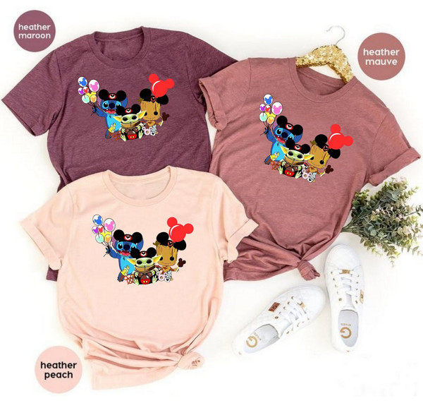 Mickey Shirt, Stitch, Baby Yoda, Baby Groot Shirt, Stitch & Baby Yoda Snacks Shirt, Disneyworld Family Shirt, Disneyland Shirts, Disney Ears - 2.jpg