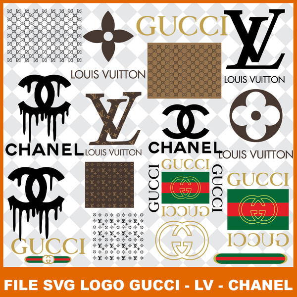 LOGO Fashion brand BUNLDE: Louis Vuitton svg, Chanel svg, Bu - Inspire  Uplift