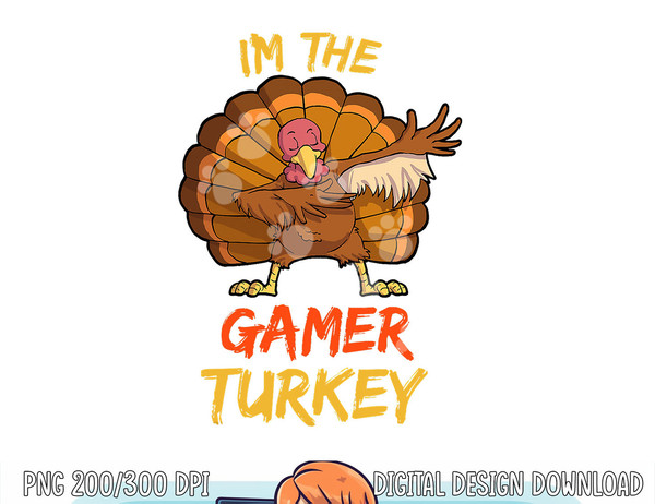 Gamer Turkey Matching Family Group Thanksgiving Party Pajama png, sublimation copy.jpg
