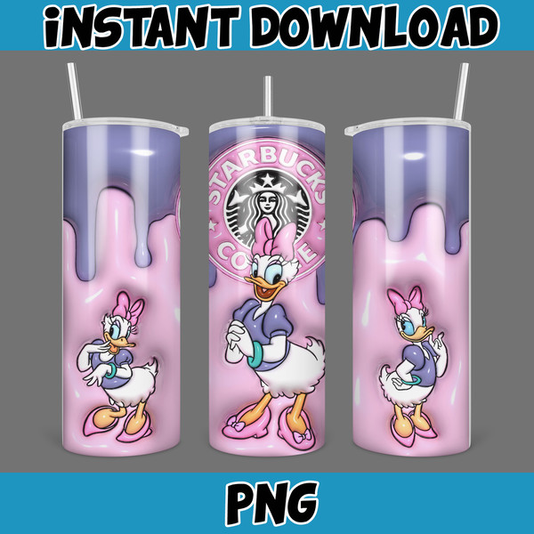 3D Inflated Mickey Tumbler PNG 