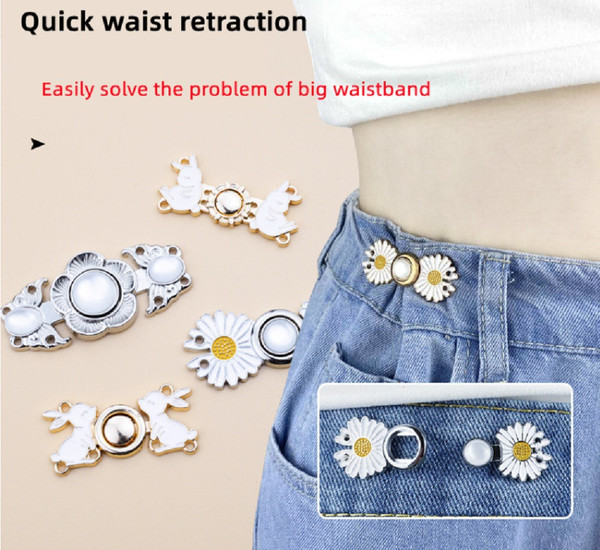 8 Pcs Adjustable Waist Buckle Set-Jeans Extender Waist Exten - Inspire  Uplift