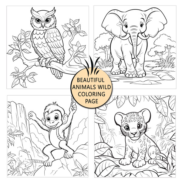 Zoo Animals Coloring Book: coloring books for boys and girls with cute  animals, relaxing colouring Pages (Paperback)