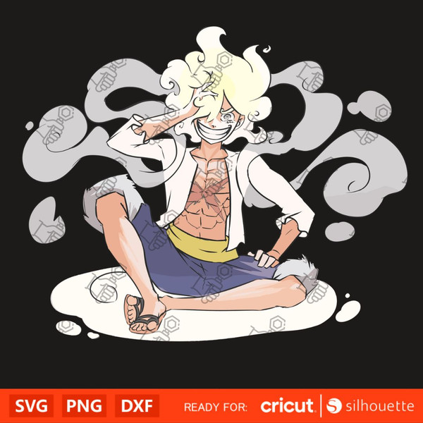 Anime Gear 5 Svg, Anime One Piece Svg, God Of The Sun Svg