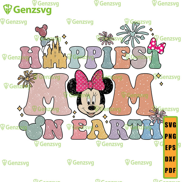 Disney mom - Happiest Mom On Earth Shirt.jpg