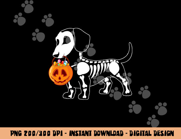 Dachshund Skeleton Halloween Happy Pumpkin  png,sublimation copy.jpg
