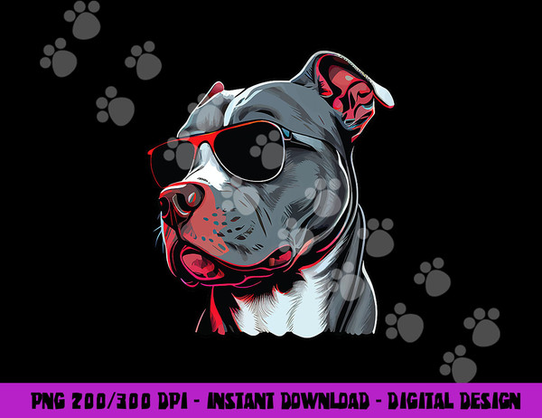 Dad Mom Cool Dog Sunglasses - Pitbull  png, sublimation copy.jpg