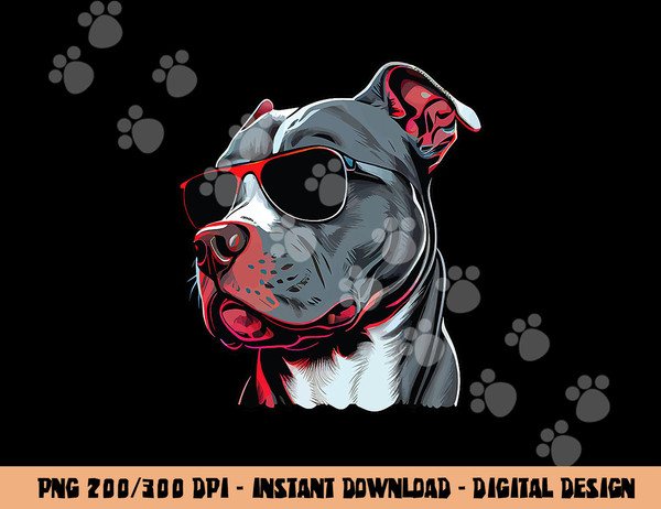 Dad Mom Cool Dog Sunglasses - Pitbull  png, sublimation copy.jpg