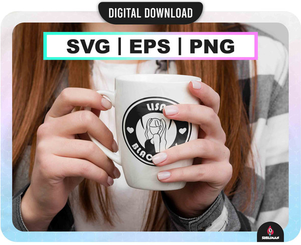 Blackpink member  SVG, PNG  Kpop Star EPS  BlackPink printable decal  Vector files for Cricut - 3.jpg