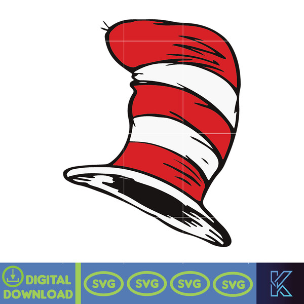 Dr.Suess Svg, Dxf, Png, Dr.Suess book Png, Dr. Suess Png, Sublimation, Cat in the Hat cricut, Instant Download (71).jpg