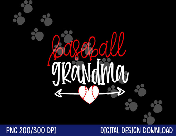 Baseball Grandma Shirt from Grandson Arrow Cute Heart Game png, sublimation copy.jpg