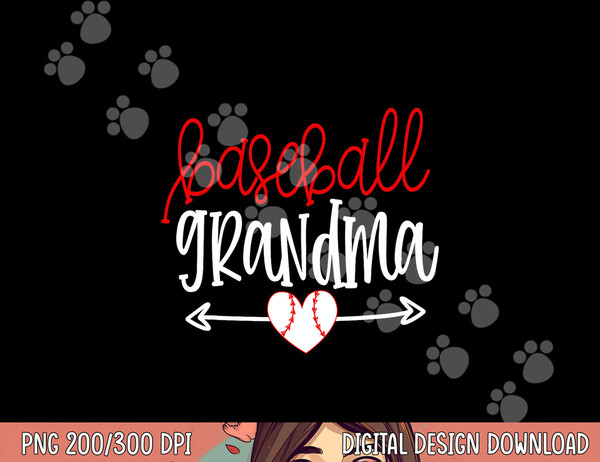 Baseball Grandma Shirt from Grandson Arrow Cute Heart Game png, sublimation copy.jpg