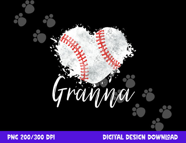 Baseball Granna png, sublimation Baseball Love Heart copy.jpg