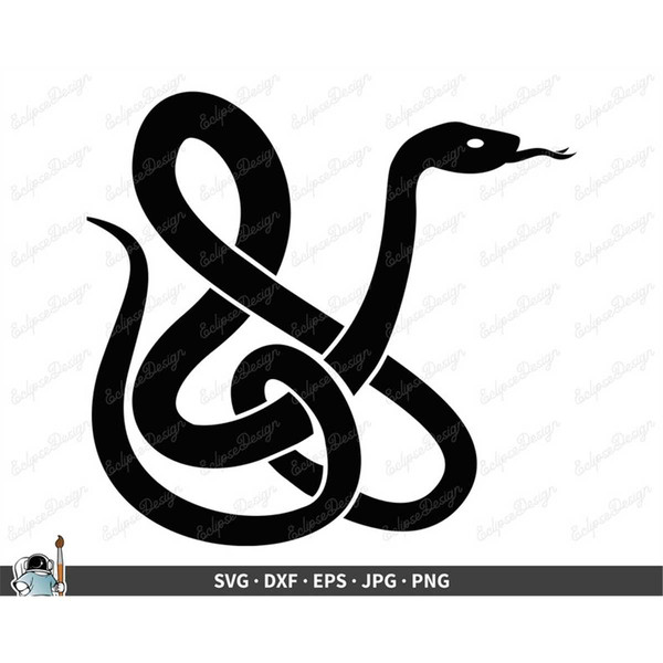 Snake SVG Clip Art Cut File Silhouette dxf eps png jpg Ins - Inspire Uplift
