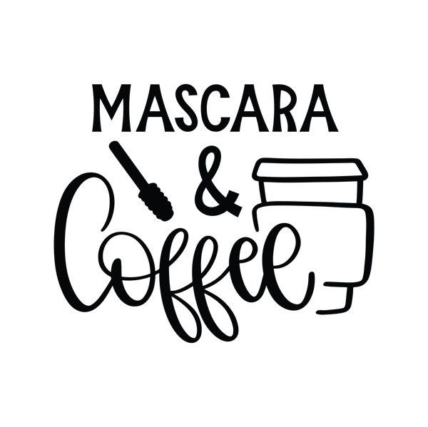 Mascara & Coffee SVG Cut File.png