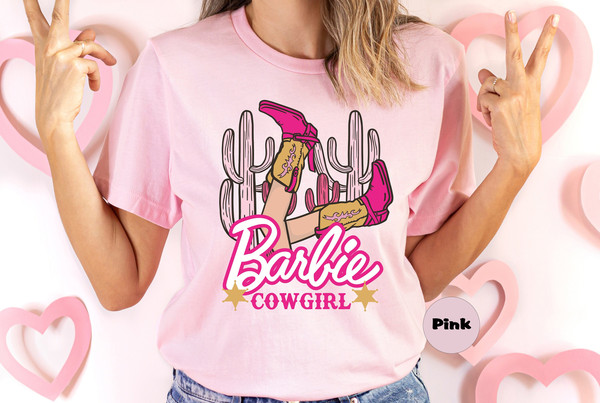 Barbie Cowgirl Shirt, Cowboy Barbie T-shirt, Birthday Party Sweatshirt, Bachelorette Hoodie, Party Girls Outfit, Doll Baby Girl Tee Gifts - 1.jpg