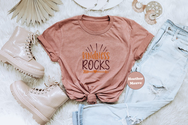 Kindness Rocks Shirt, Inspirational T-shirt, Good Vibes Be Kind Sweatshirt, Motivational Hoodie, Cute Women Outfit, Mental Health Girls Gift - 4.jpg