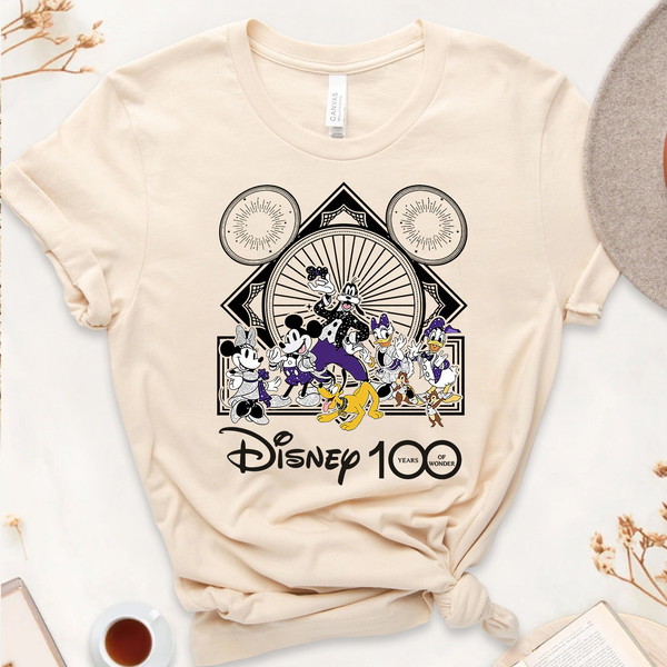 Mickey and Friends Disney 100 Years Of Wonder Shirt, Walt Disney T-shirt, Disneyland 2023 Trip 100th Anniversary, Disney Family Shirt - 2.jpg