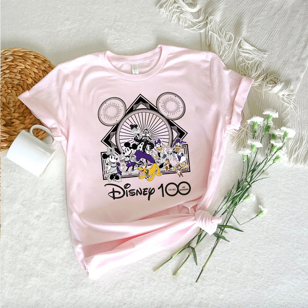 Mickey and Friends Disney 100 Years Of Wonder Shirt, Walt Disney T-shirt, Disneyland 2023 Trip 100th Anniversary, Disney Family Shirt - 3.jpg