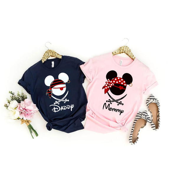 Mickey and Minnie Pirates Matching Family Shirts, Disney Pirates of Caribbean Shirt, A Pirate's Life, Mickey and Minnie Disney Cruise Shirt - 3.jpg