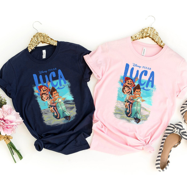 Retro Disney Luca 2021 Shirt, Luca Characters Shirt, Disney Luca and Friends Shirt, Disneyworld Shirts, Disney Pixar Shirt,Disney Luca Shirt - 3.jpg