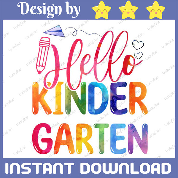 Hello Kindergarten Png, Hello Kindergarten Colorful Png, Kin - Inspire ...