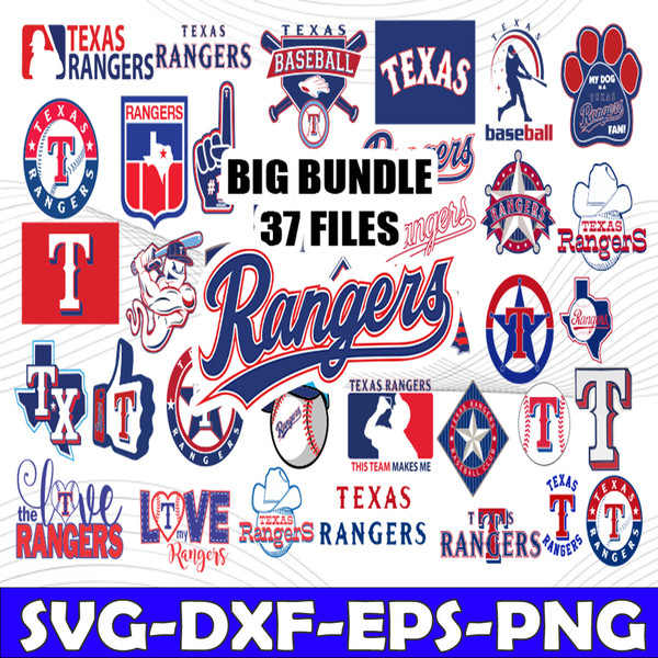 Texas Rangers Svg, Baseball Team Svg, Bundle Svg Files ML B - Inspire Uplift